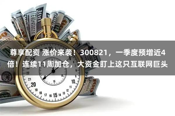 尊享配资 涨价来袭!300821,一季度预增近4倍!连续11周加仓,大资金盯上这只互联网巨头